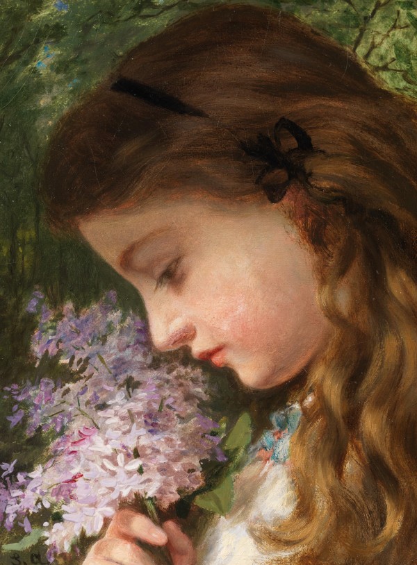 Girl with lilac
