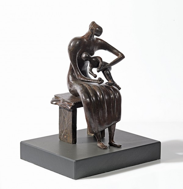 Maquette for Mother and child with apple