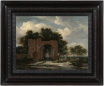 Jacob Isaacksz. van Ruisdael - A ruined castle gateway, probably the archway of Huis Ter Kleef near Haarlem