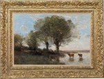 Jean-Baptiste-Camille Corot - Le rappel des vaches