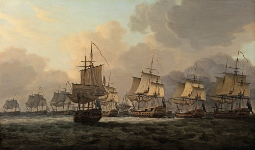 Dominic Serres - Vice-Admiral Parker's action with the Dutch Fleet on the Dogger Bank,5th August 1781