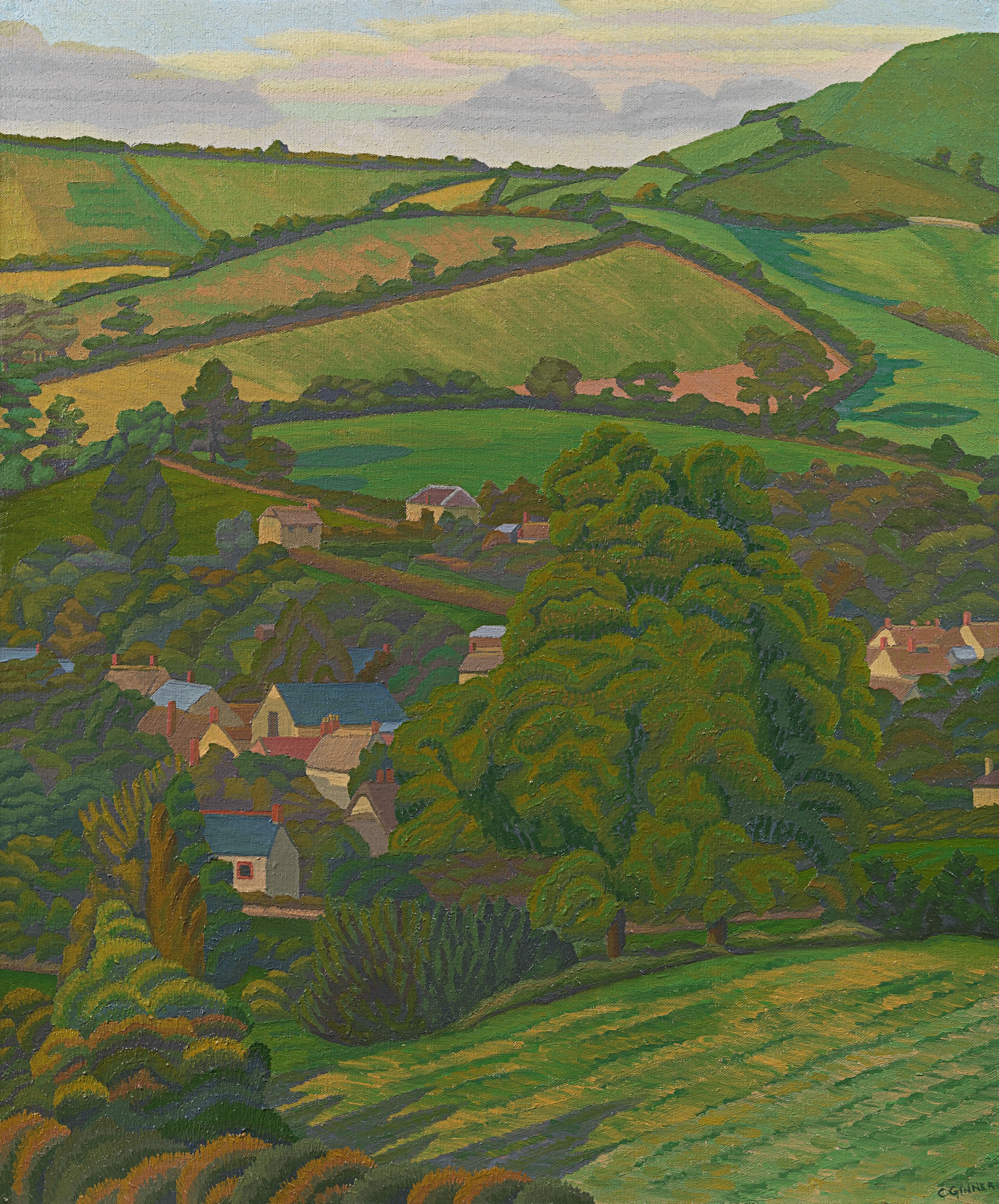 Charles Ginner Chideock, Dorset Richard Green