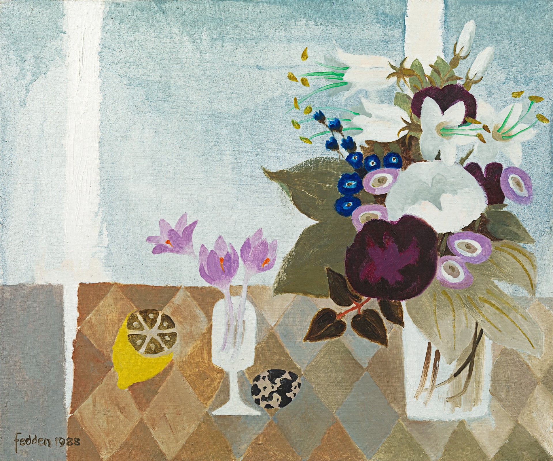 Mary Fedden - Three crocuses