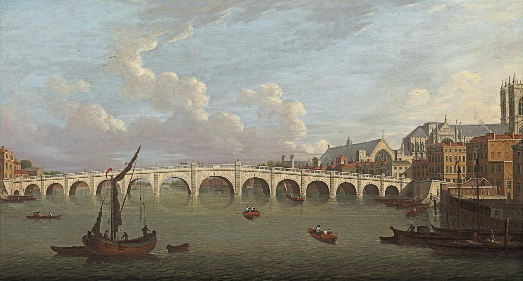 Joseph Nickolls - Westminster Bridge,Westminster Hall and Westminster Abbey