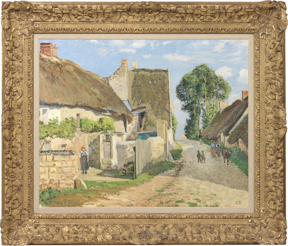 Camille Pissarro - Chaumières à Auvers-sur-oise