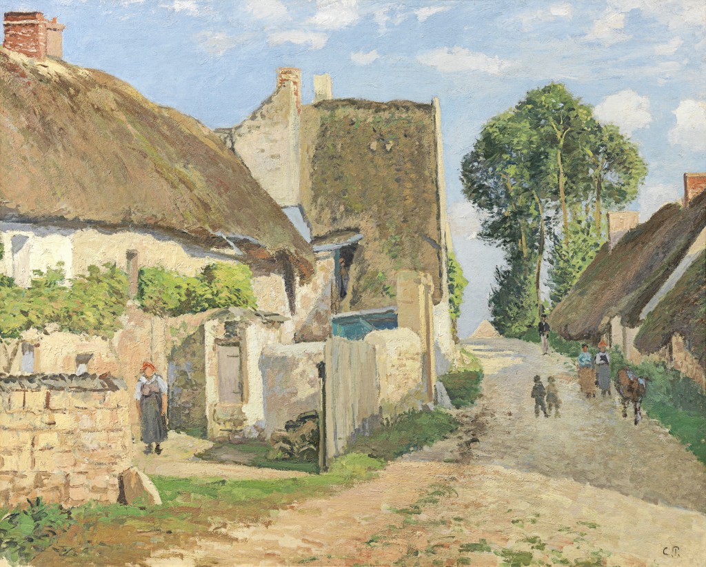 Camille Pissarro - Chaumières à Auvers-sur-oise