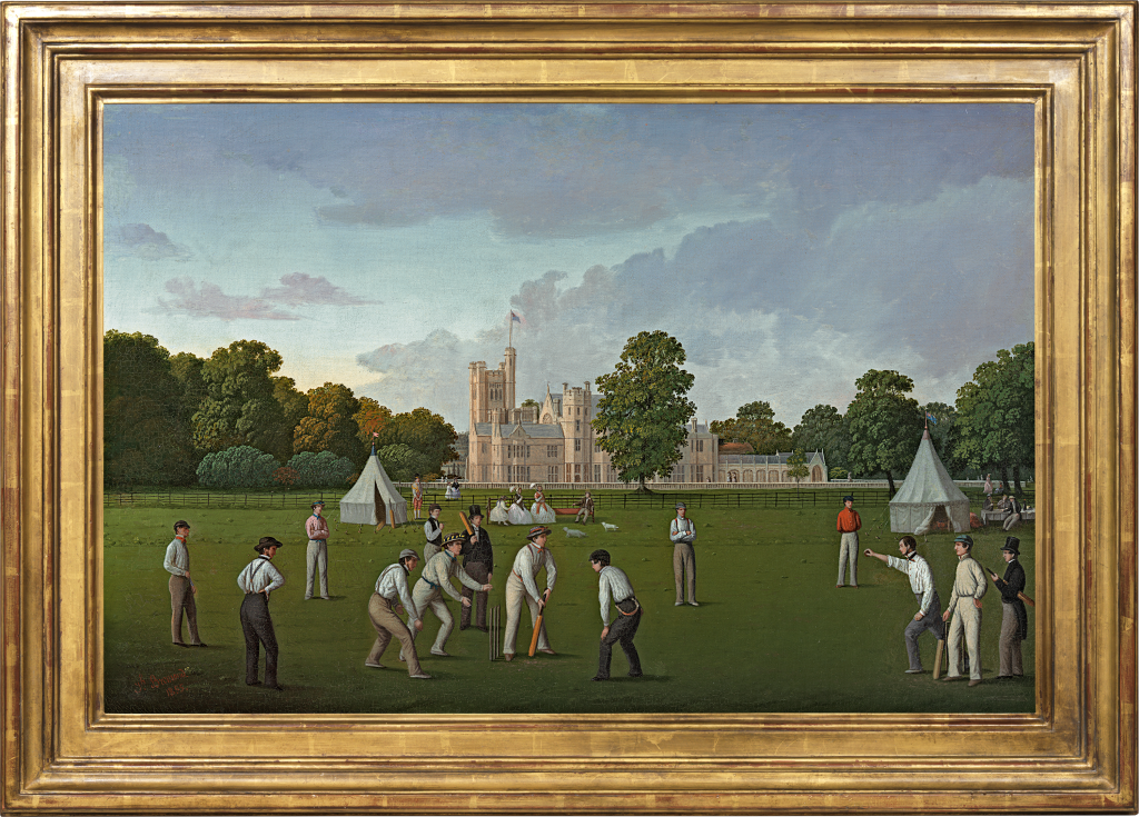 Thomas Bremond - A cricket match at Canford Manor, Dorset in 1855