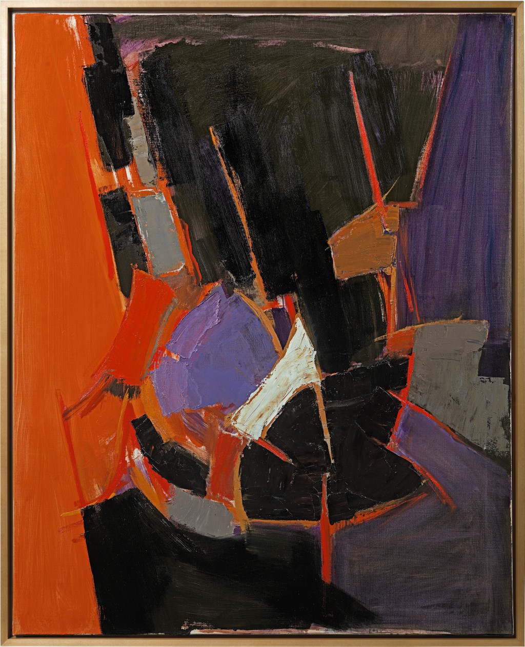 Adrian Heath - Painting with orange and purple