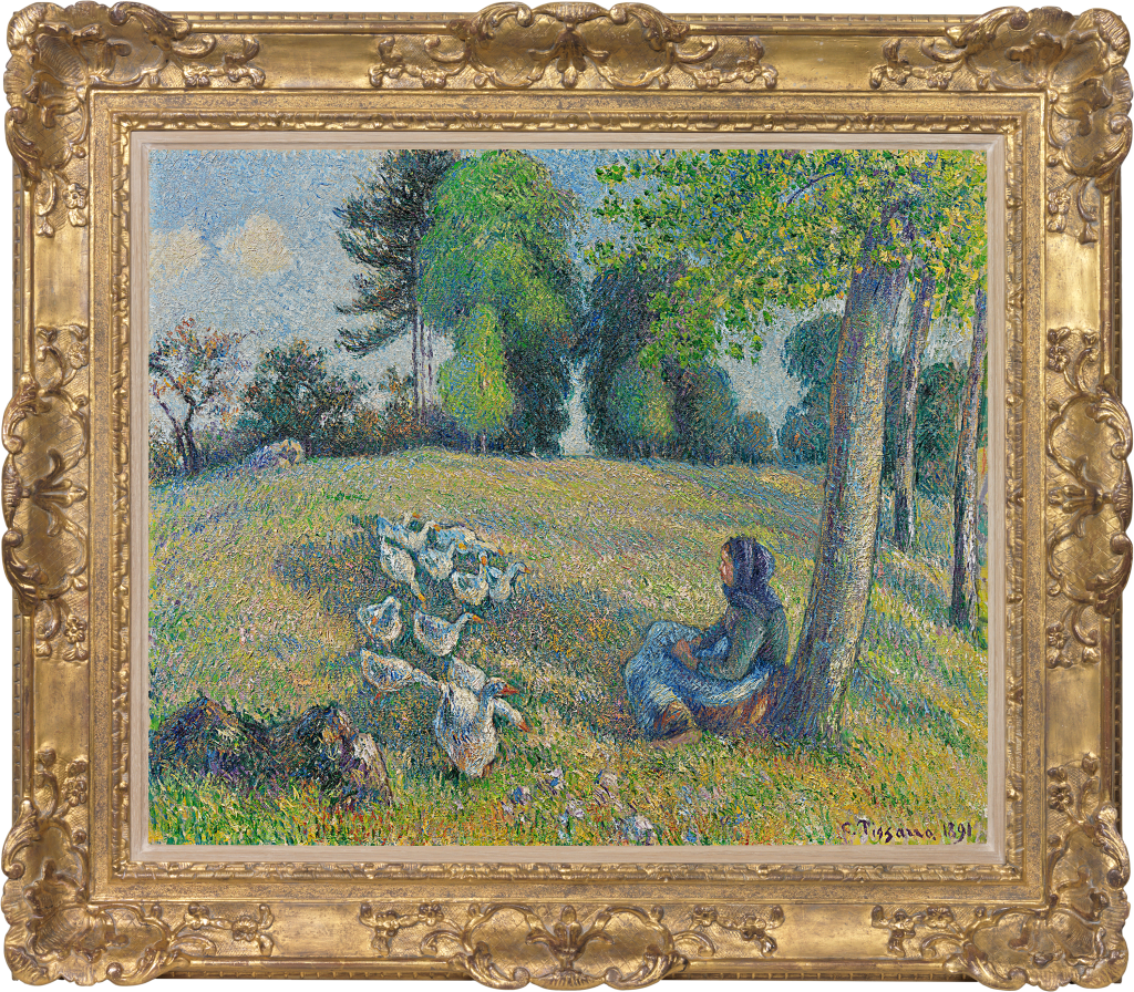 Camille Pissarro - Gardeuse d'oies assise