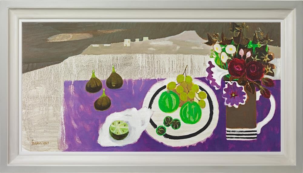 Mary Fedden - The purple table