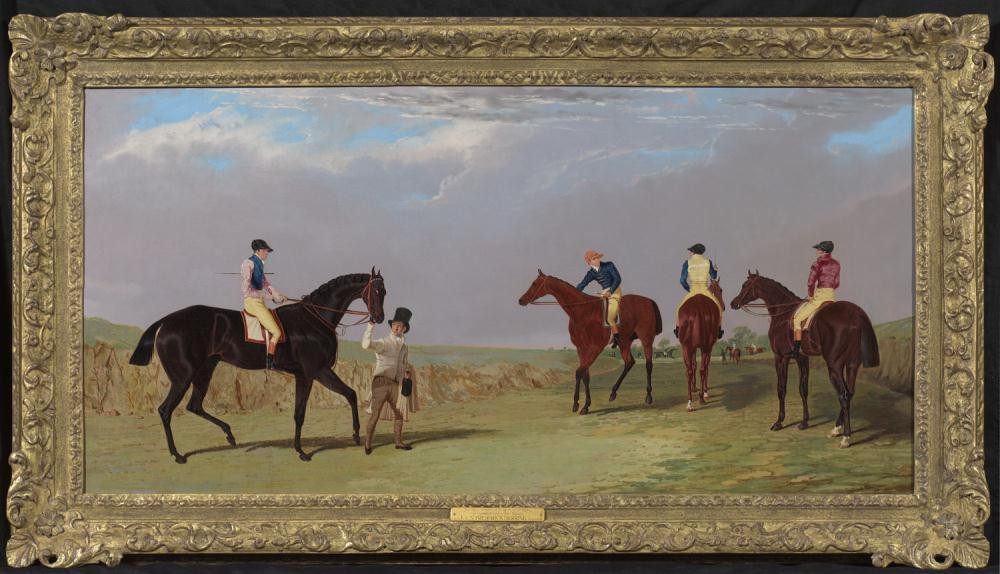 John Frederick Herring Snr - The Doncaster Gold Cup 1825: Lottery, Longwaist, Cedric, and Figaro