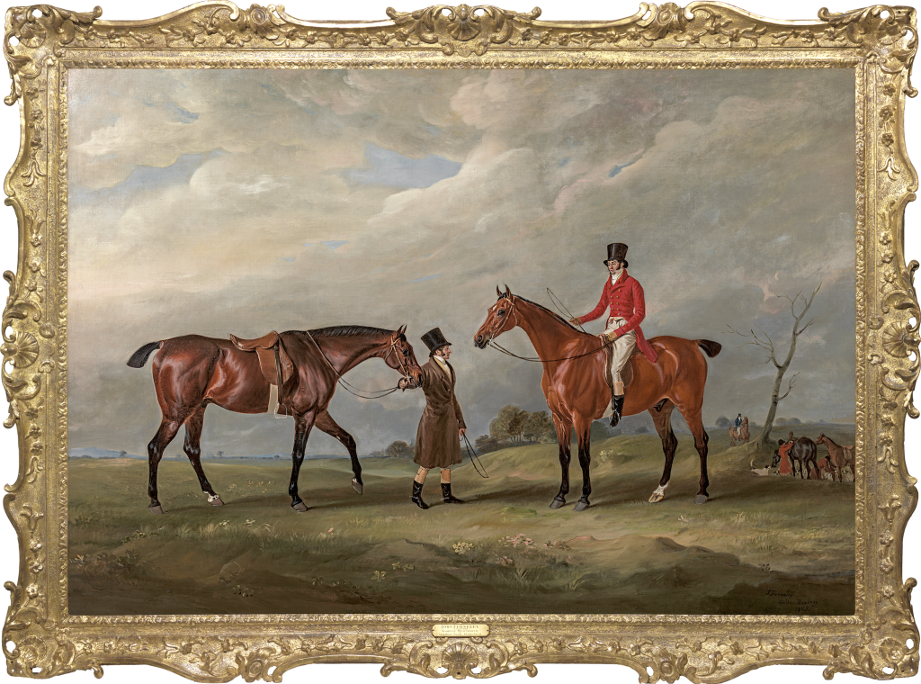 John Ferneley Snr - Godfrey Wentworth (1773-1834) of Woolley Hall and Hickleton Hall, Yorkshire with his groom out hunting