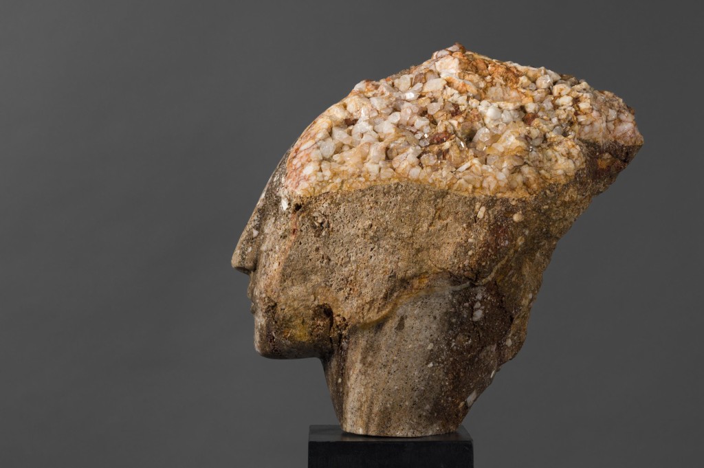 Emily Young - Clastic Crystal Head I, 2022
