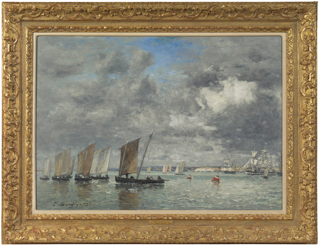 Eugene Boudin - Camaret, bateaux de pêche