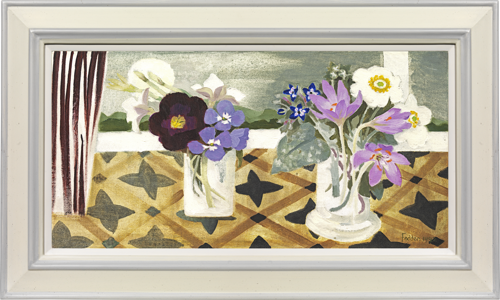 Mary Fedden - Two pots of flowers
