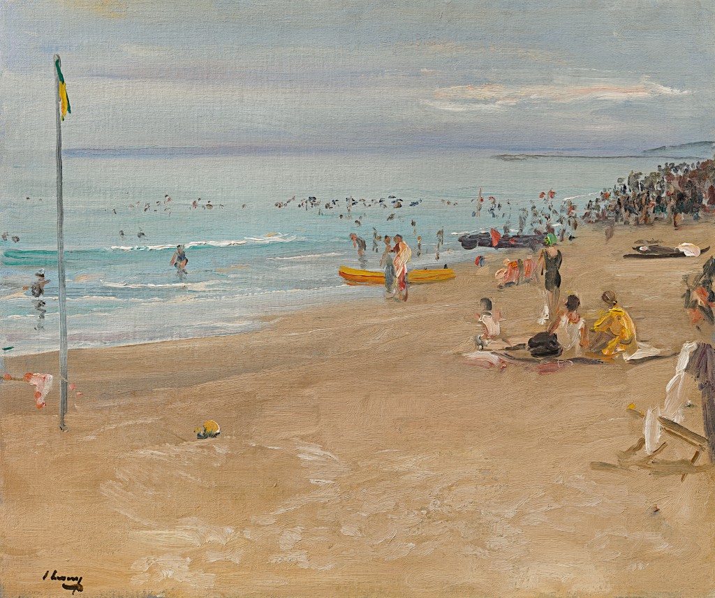 Sir John Lavery - The Beach Deauville. Morning