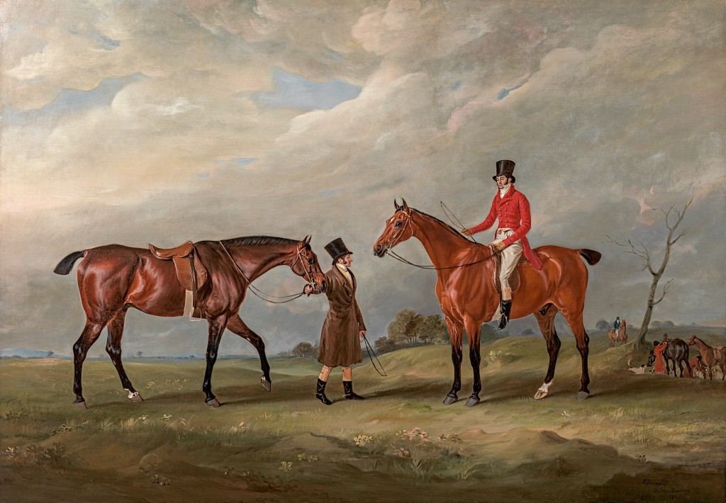 John Ferneley Snr - Godfrey Wentworth (1773-1834) of Woolley Hall and Hickleton Hall, Yorkshire with his groom out hunting