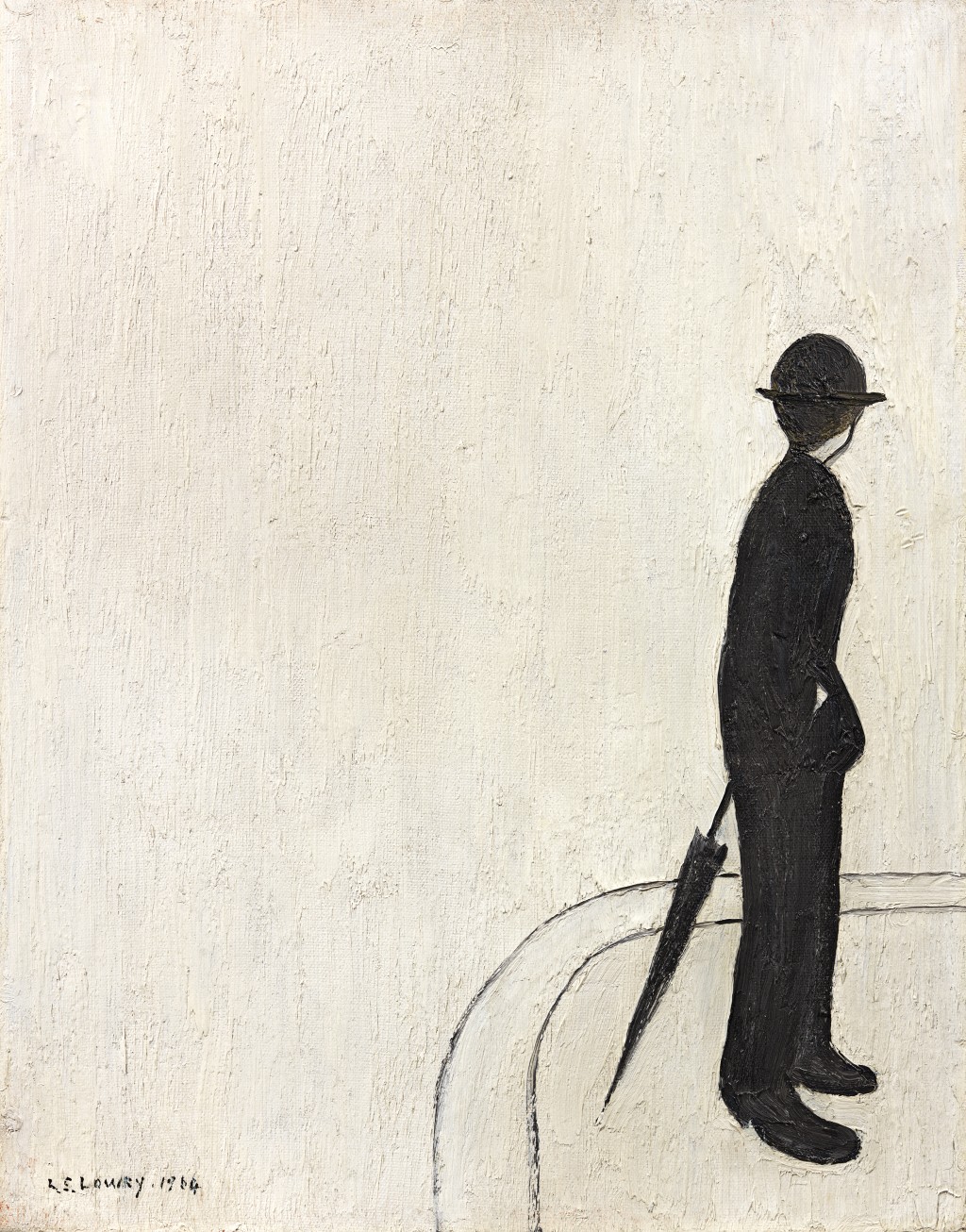 Laurence Stephen Lowry - A man waiting
