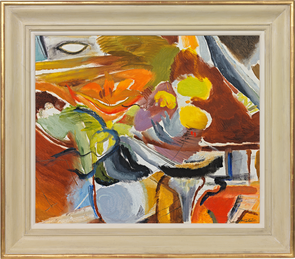 Ivon Hitchens - Yellow and orange lilies