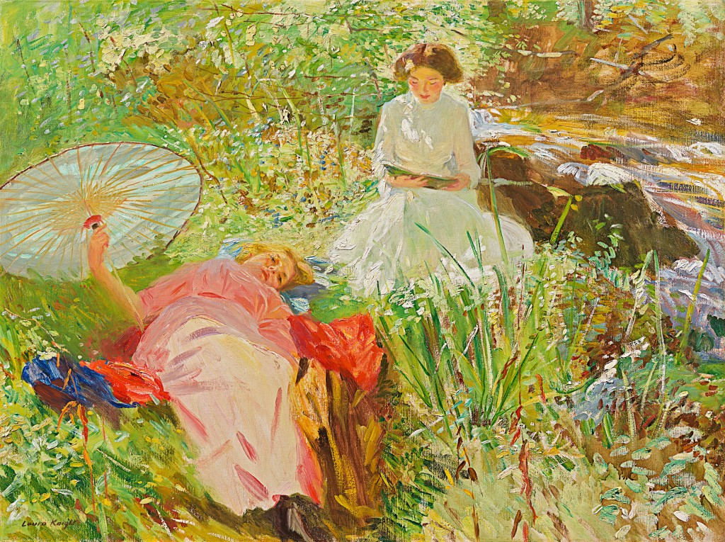 Dame Laura Knight - Full summer (By the stream)