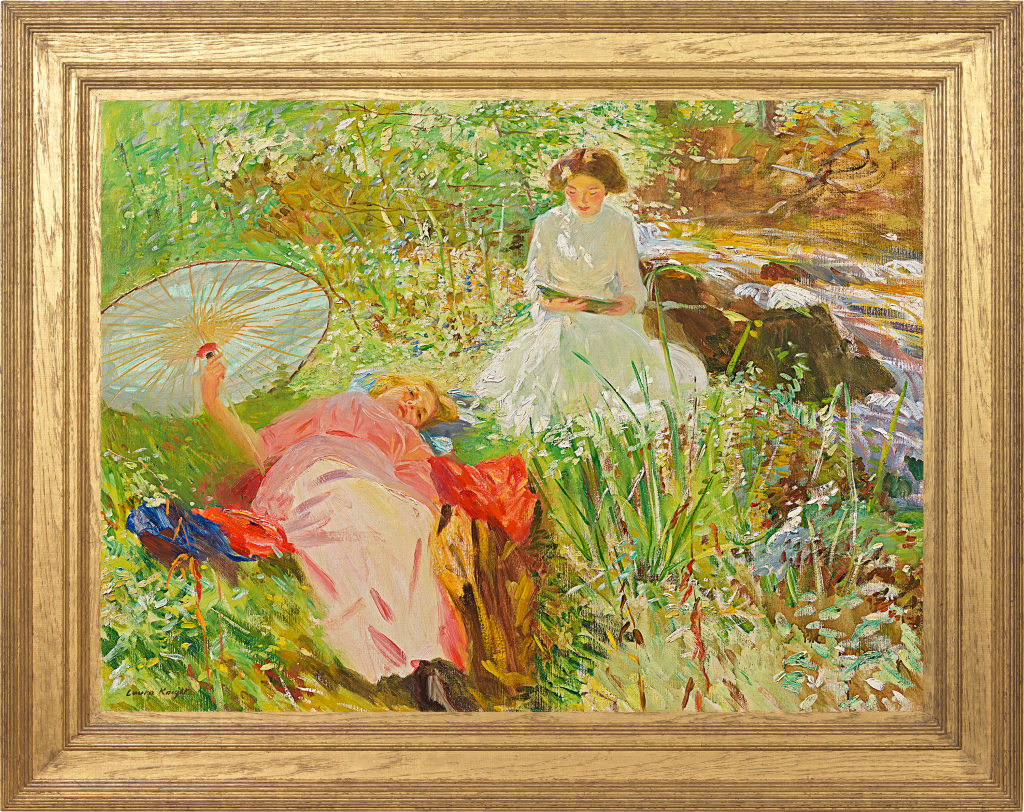 Dame Laura Knight - Full summer (By the stream)