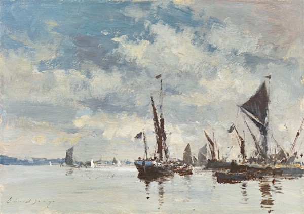 Thames barges on the Orwell