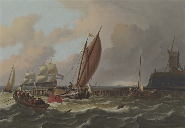 Ludolf Backhuysen - Tsar Peter the Great's boeier off Amsterdam