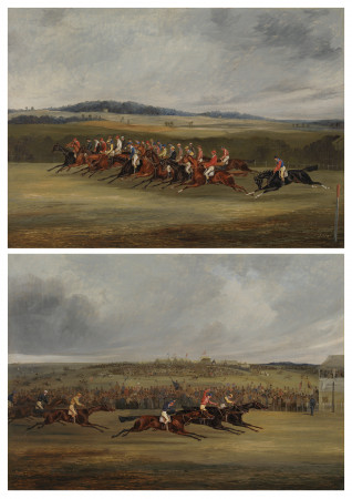 The Start of the 1849 Derby ; The Finish of the1849 Derby