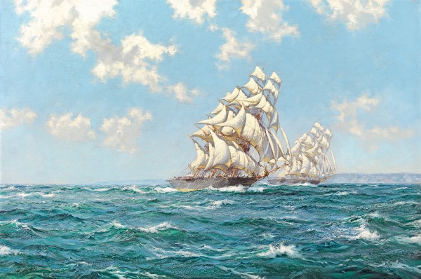 Montague Dawson - The Rivals: Taeping and Ariel
