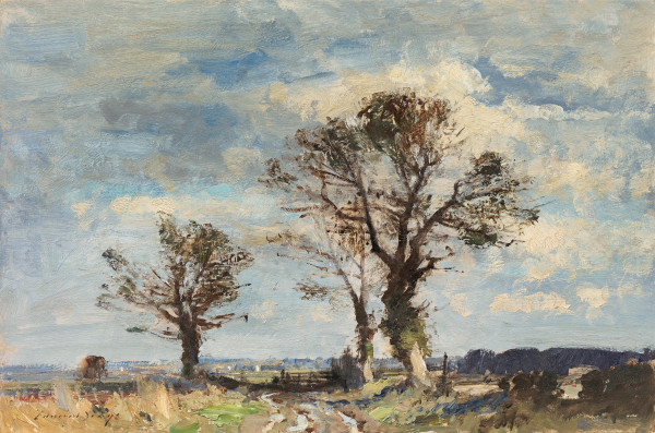 Edward Seago - After rain, Coldharbour Marsh
