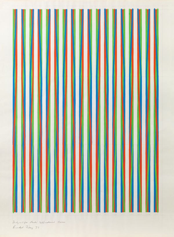 Bridget Riley - Study no.1 for Studio International Cover