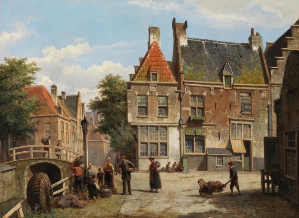 A Dutch street in summer