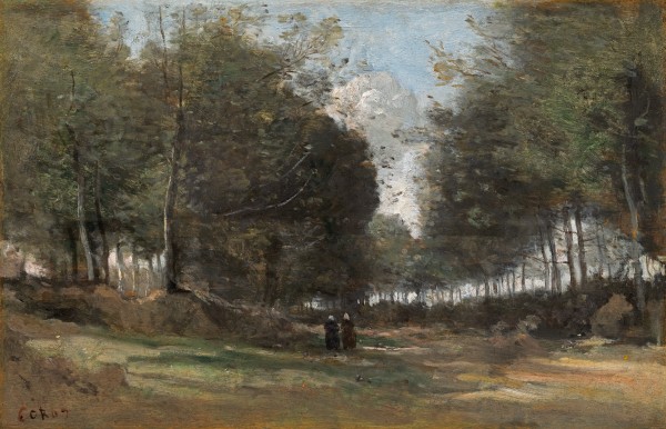 Jean Baptiste Camille Corot - Ville d'Avray, allee sous bois