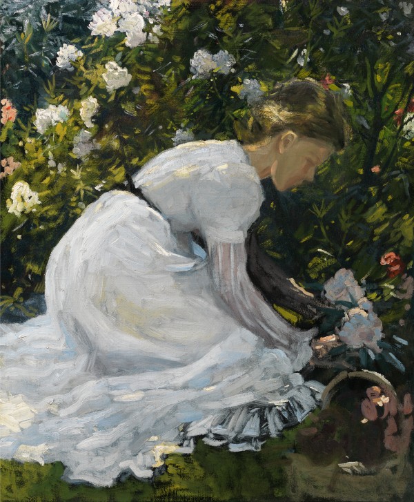 Gathering flowers