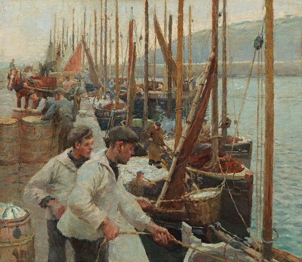 Unloading the catch, Newlyn