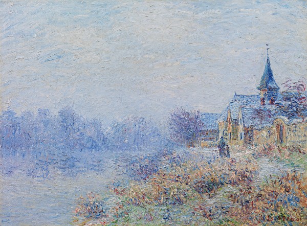 Gustave Loiseau - Village au bord de la rivière (Porte-Joie)