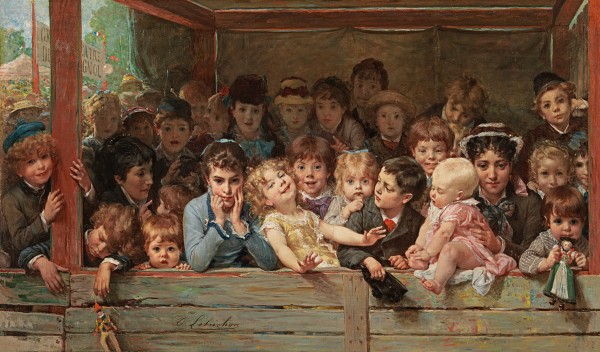 Devant Guignol or Watching the Punch and Judy Show