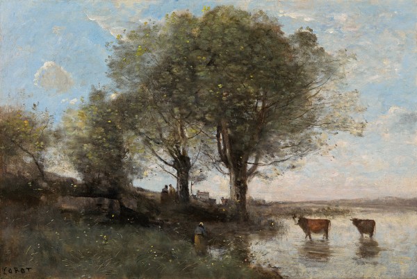 Jean-Baptiste-Camille Corot - Le rappel des vaches