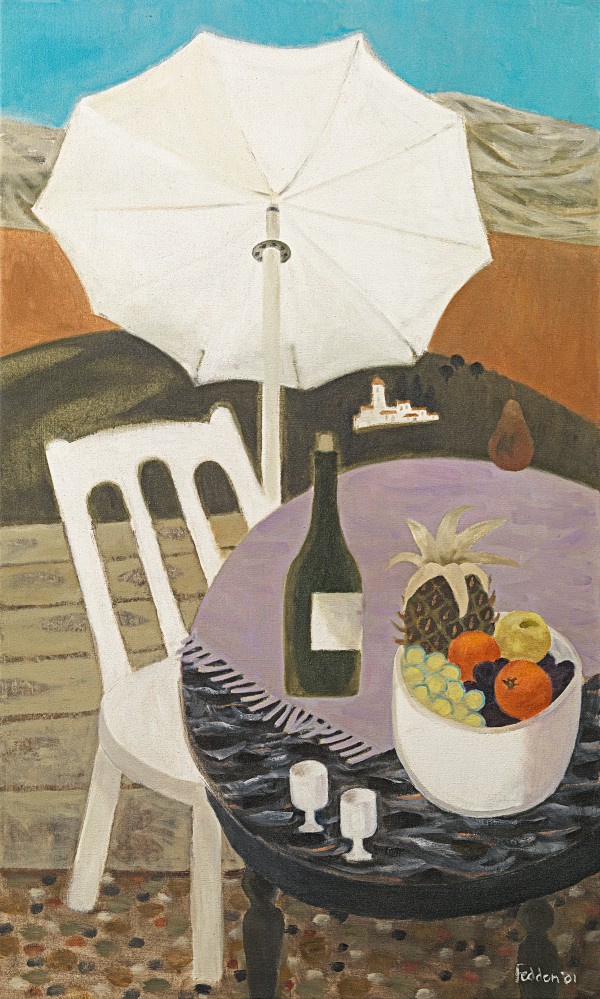 Mary Fedden - The white umbrella