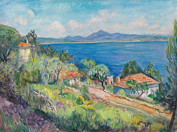 Charles Camoin - Le Favouillou et cabanons aux alentours (Golfe de Saint Tropez)