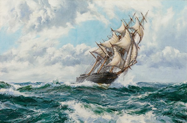 Billowing sails: the clipper Nightingale