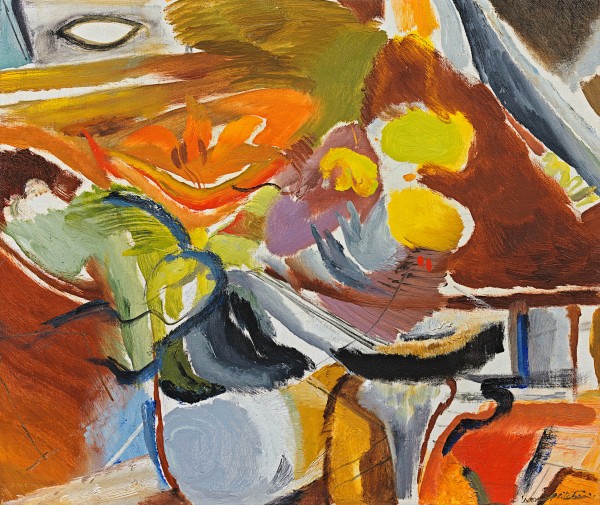 Ivon Hitchens - Yellow and orange lilies