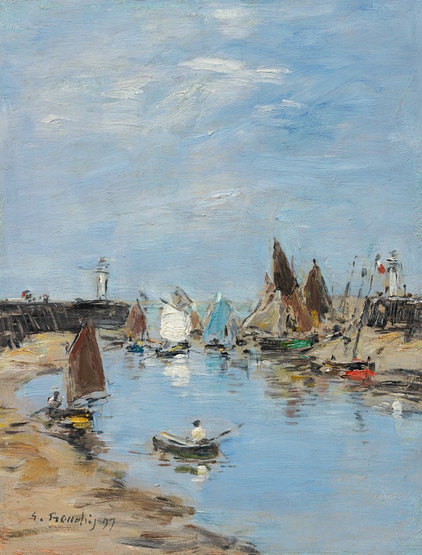 Trouville, les jetées, marée basse