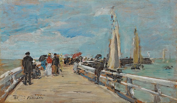 Eugene Boudin - Deauville, la jetée