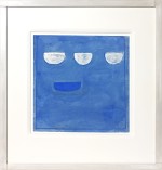 William Scott - Three Forms on Blue