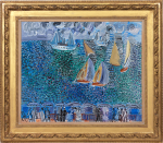 Raoul Dufy - La promenade au bord de la mer, Sainte-Adresse