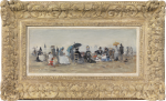 Eugene Boudin - Trouville, scène de plage