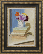 Sir William Nicholson - Flowers and books (for Siegfried Sassoon)