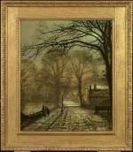 John Atkinson Grimshaw - A moonlit country road