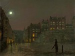 John Atkinson Grimshaw - Hampstead Hill, looking down Heath Street